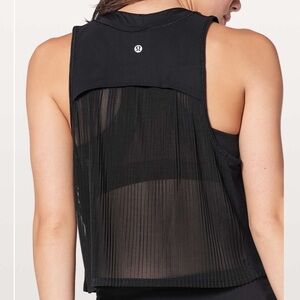 Lululemon Just Pleat It Tank black